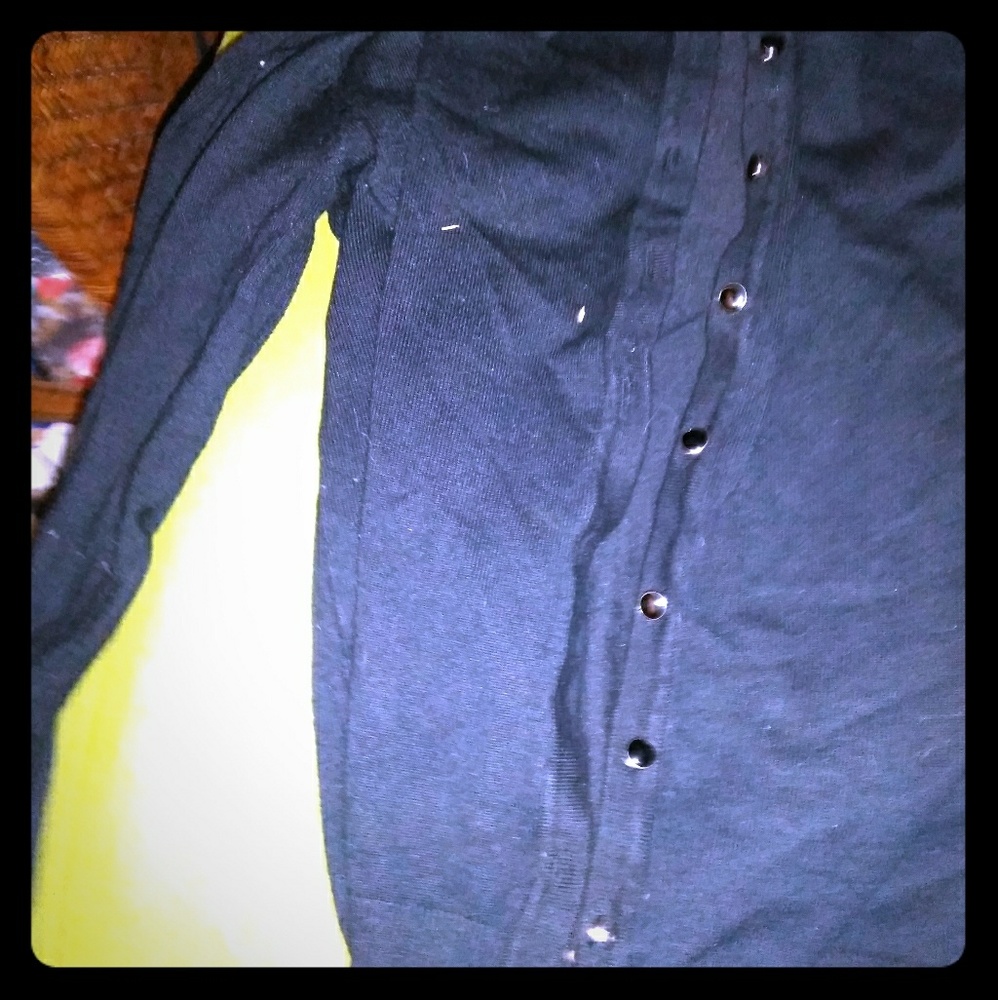 Black cardigan